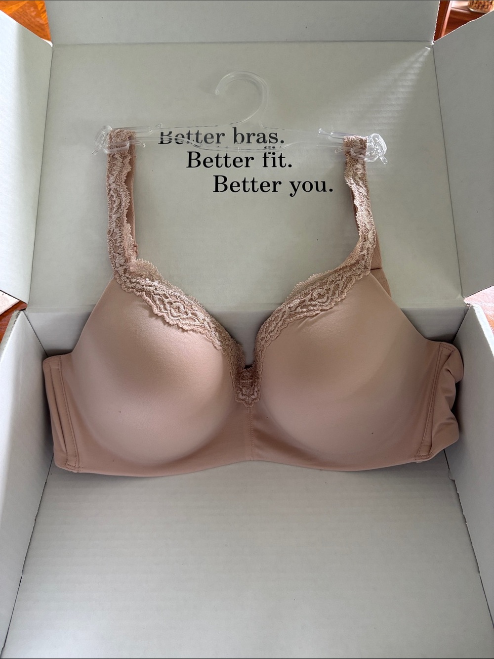Wacoal Lace-Trim T-Shirt Bra — Blush